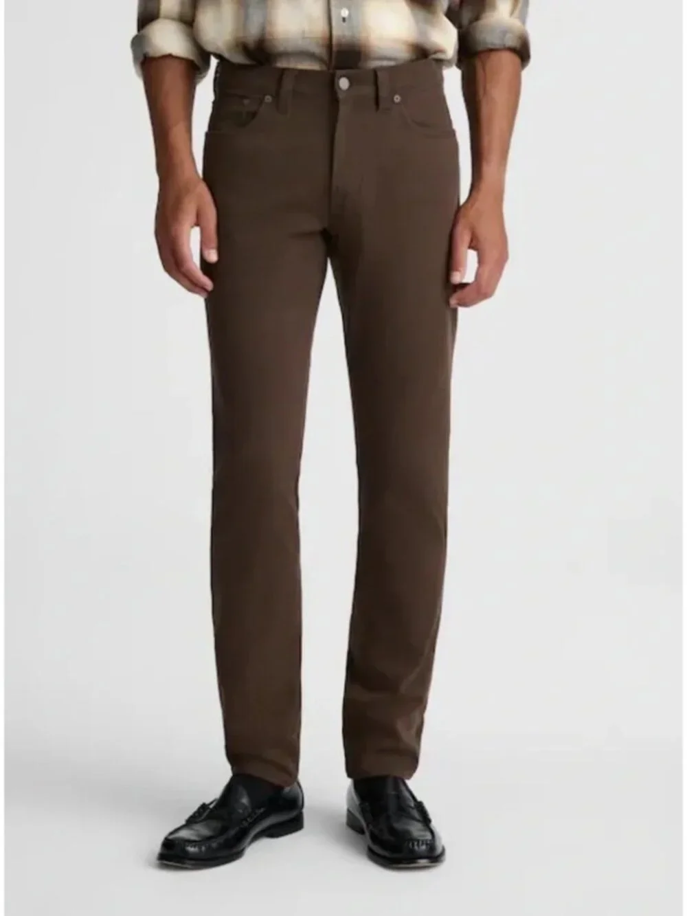 Madewell Rich Brown Athletic Slim Fit Jeans Earthcore Casual Cotton Stretch W30